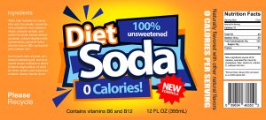 Two colorful generic soda can labels – TrashedGraphics