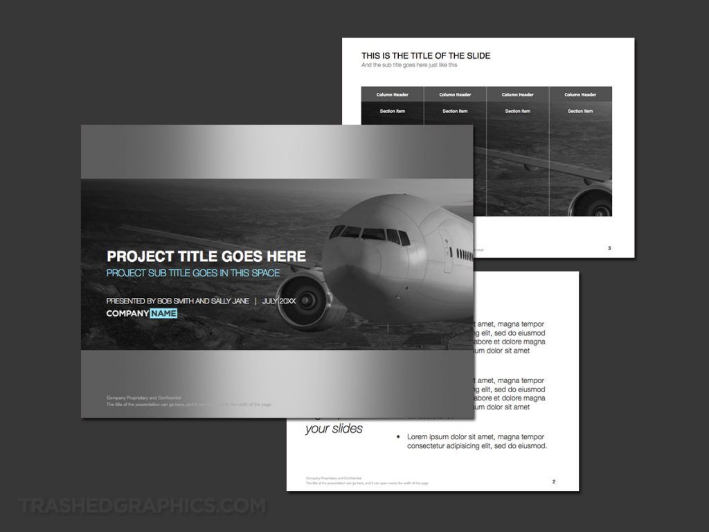 PowerPoint templates for air cargo and logistics companies ...