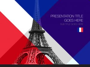Paris France Powerpoint Template Cover 300x225 