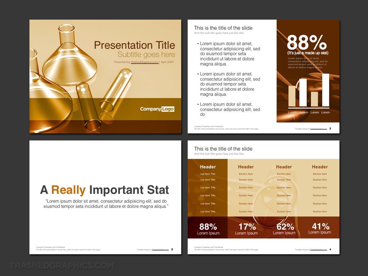 Science PowerPoint templates that pop TrashedGraphics