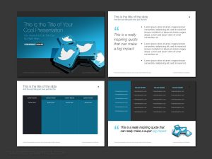 Twitter PPT slide decks for social media marketing TrashedGraphics