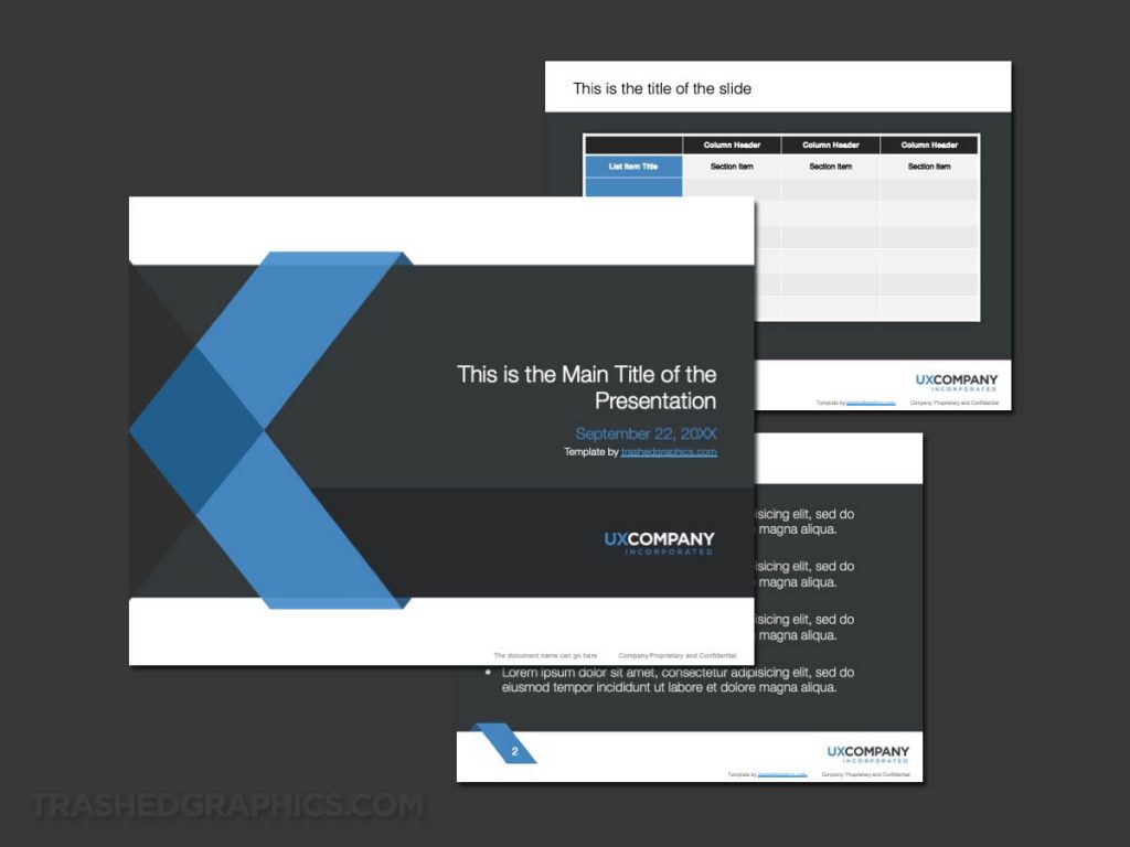UX Design Presentation Template Designs TrashedGraphics