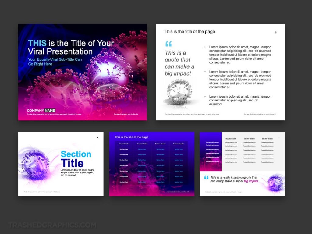 A Virus PowerPoint Template Designed To Go Viral (lol) – TrashedGraphics